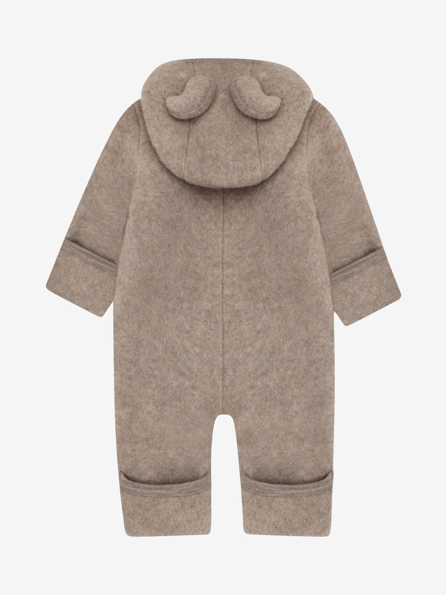 Huttelihut | Pram Suit Ears Wool Fleece Savannah Melange