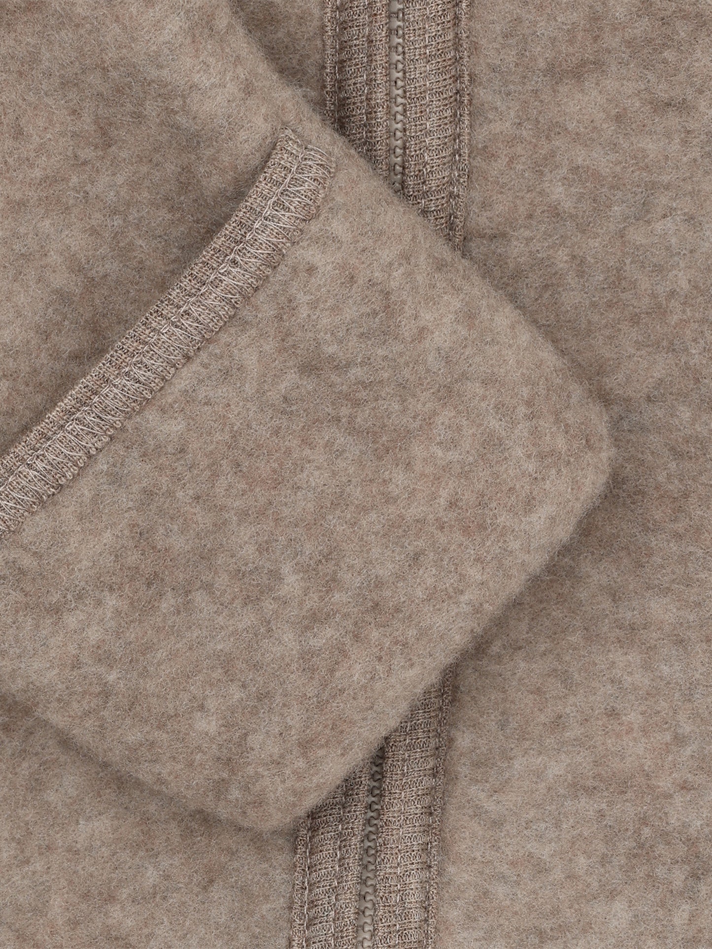 Huttelihut | Pram Suit Ears Wool Fleece Savannah Melange