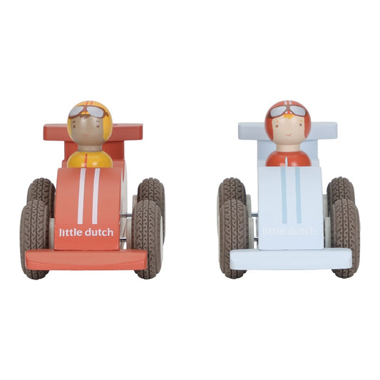 Little Dutch | Houten Pullback Racewagens FSC