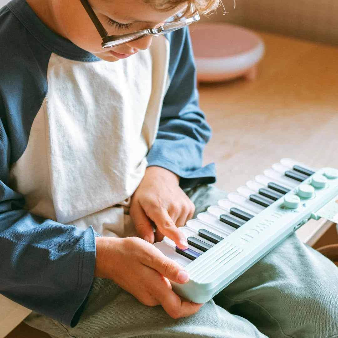 KidyWolf | KIDYPIANO Mini Kinderpiano met Verlichte Toetsen - Groen