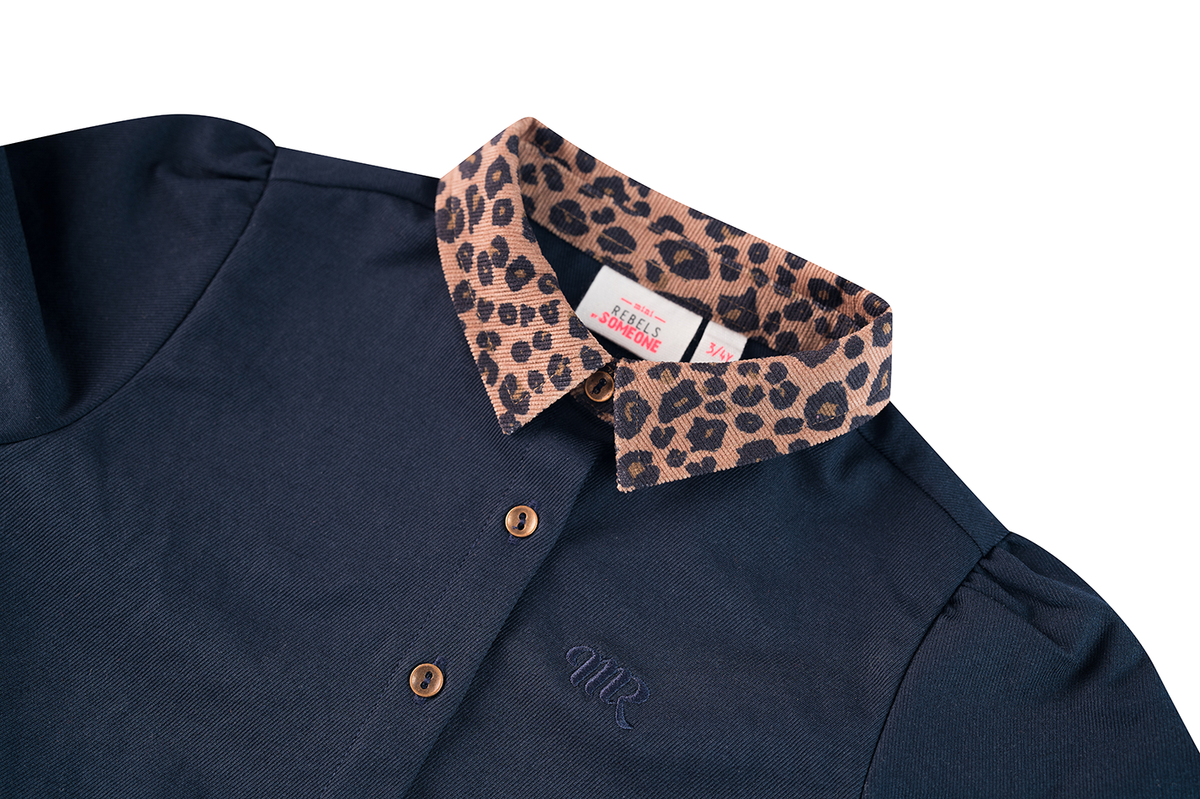 Someone | jurk dark blue panter