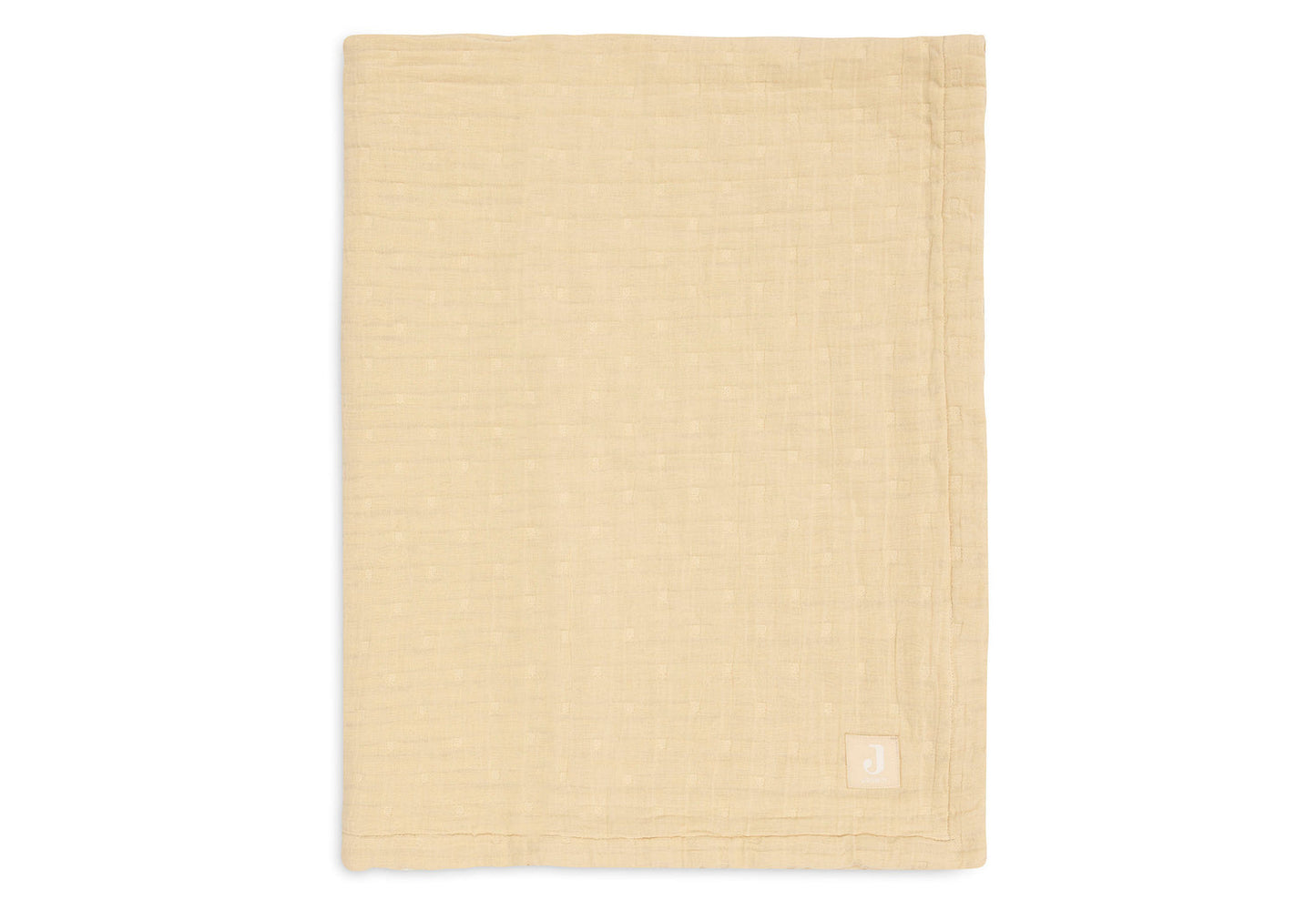 Jollein | deken jacquard vanilla 75x100 cm
