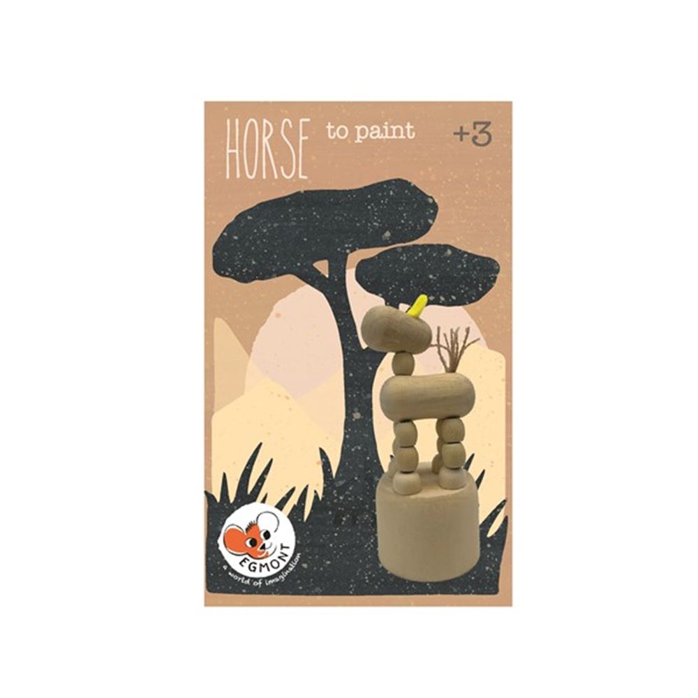Egmont Toys | houten push - up paard om te verven