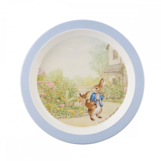 Petit jours Paris | Peter Rabbit Bord 21 cm – Landelijk Blauwe Rand