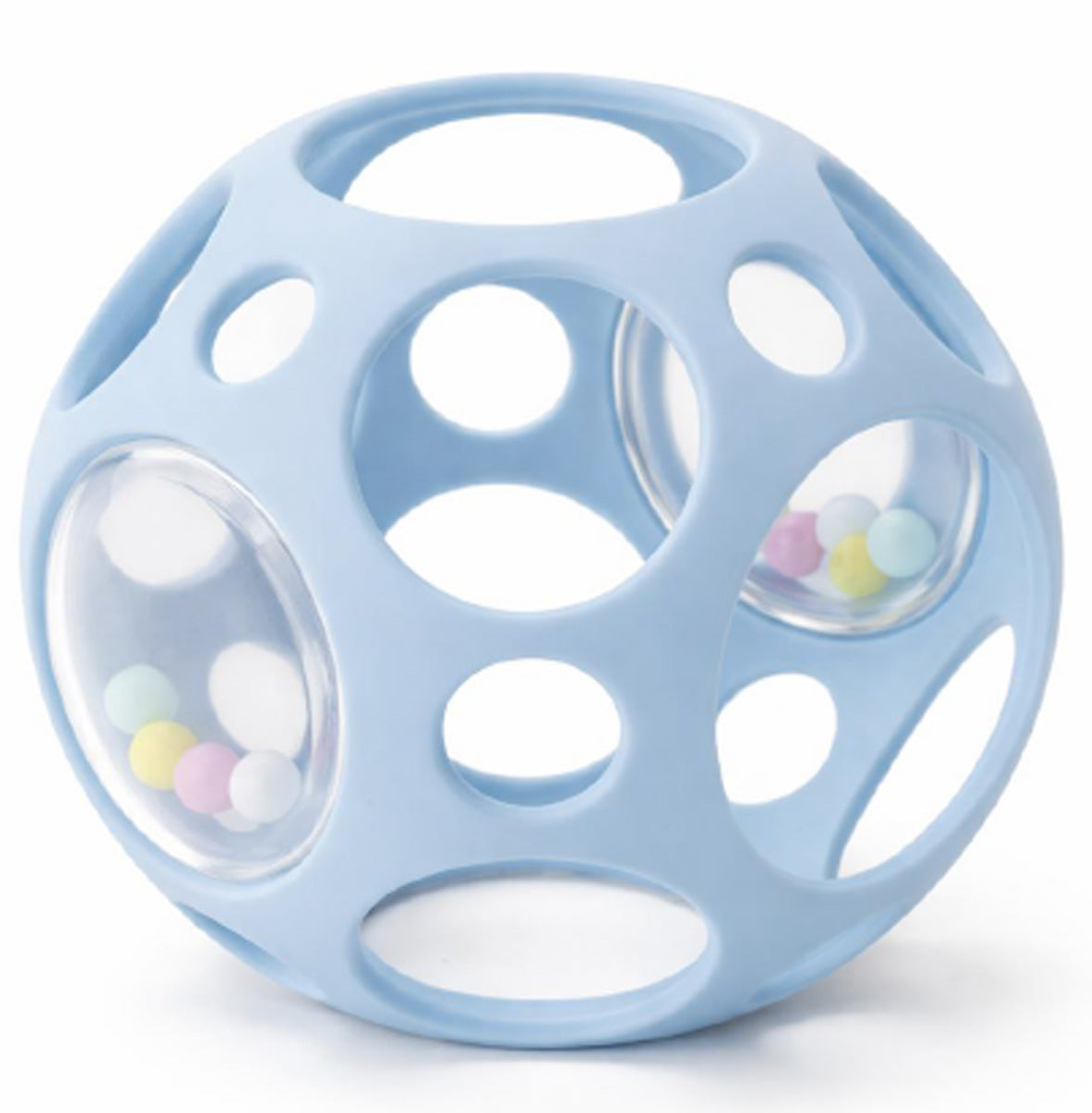 Little L | Sensorische bal Rammelaar - Blauw