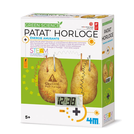 4M | KidzLabs Green Science Potato Clock - 5663275