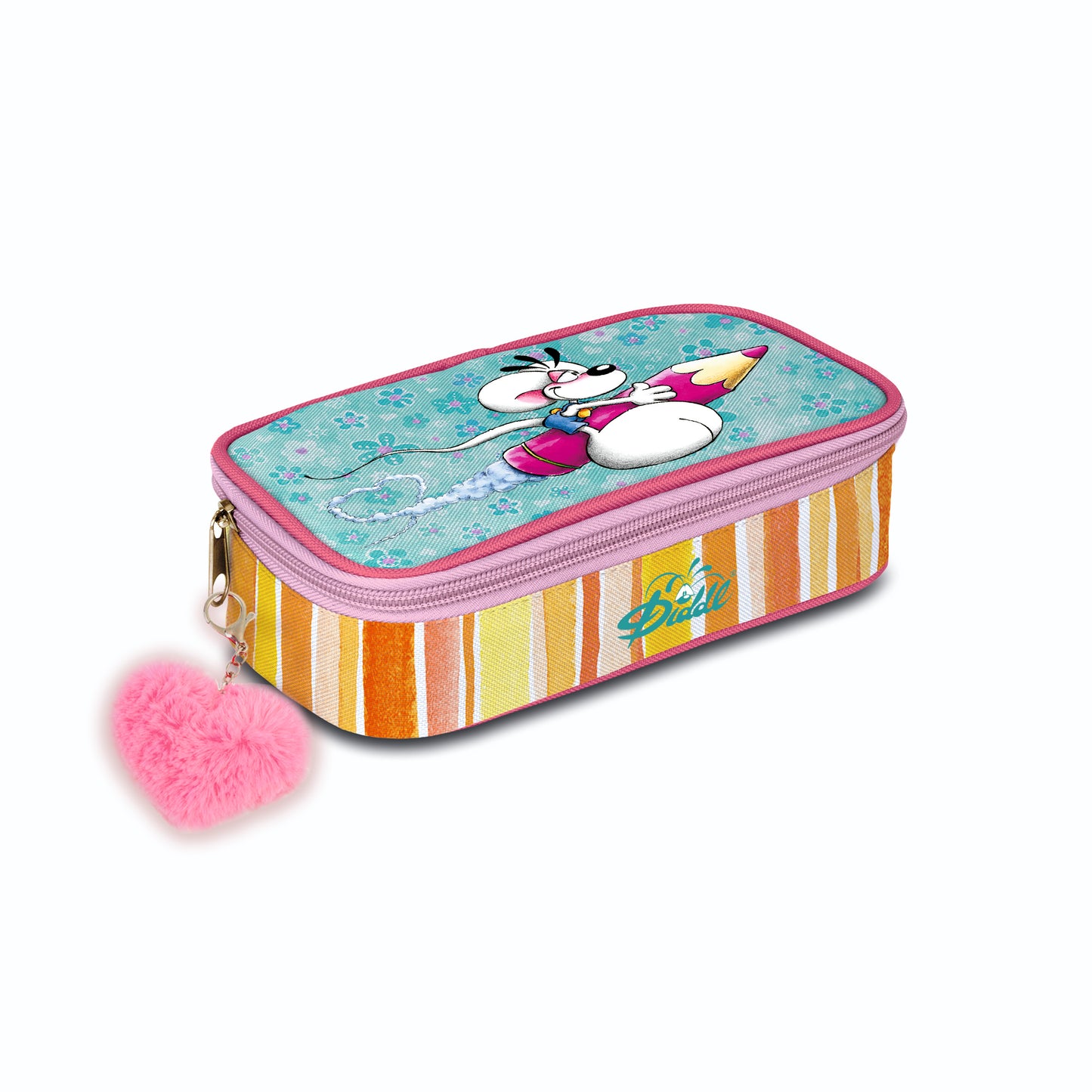 Diddl | Blauwe etui met Potlood Design