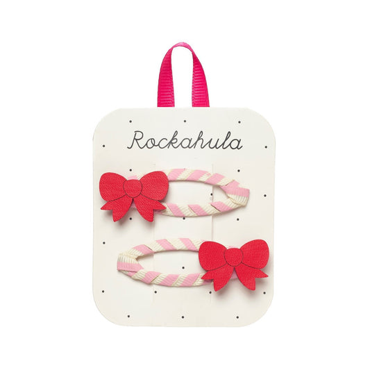 Rockahula | Cutesy Bow Stripy Haarspeldjes