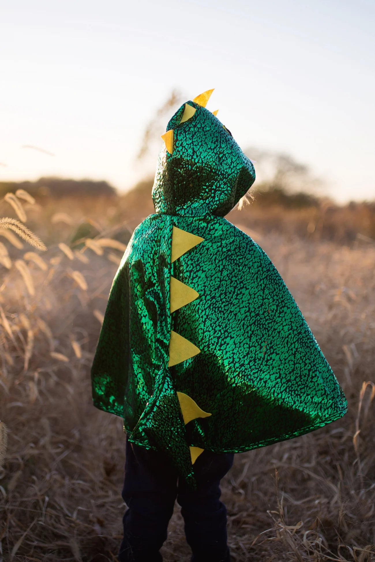 Great Pretenders | Draken Cape Peuter – Groene Verkleedcape met Capuchon
