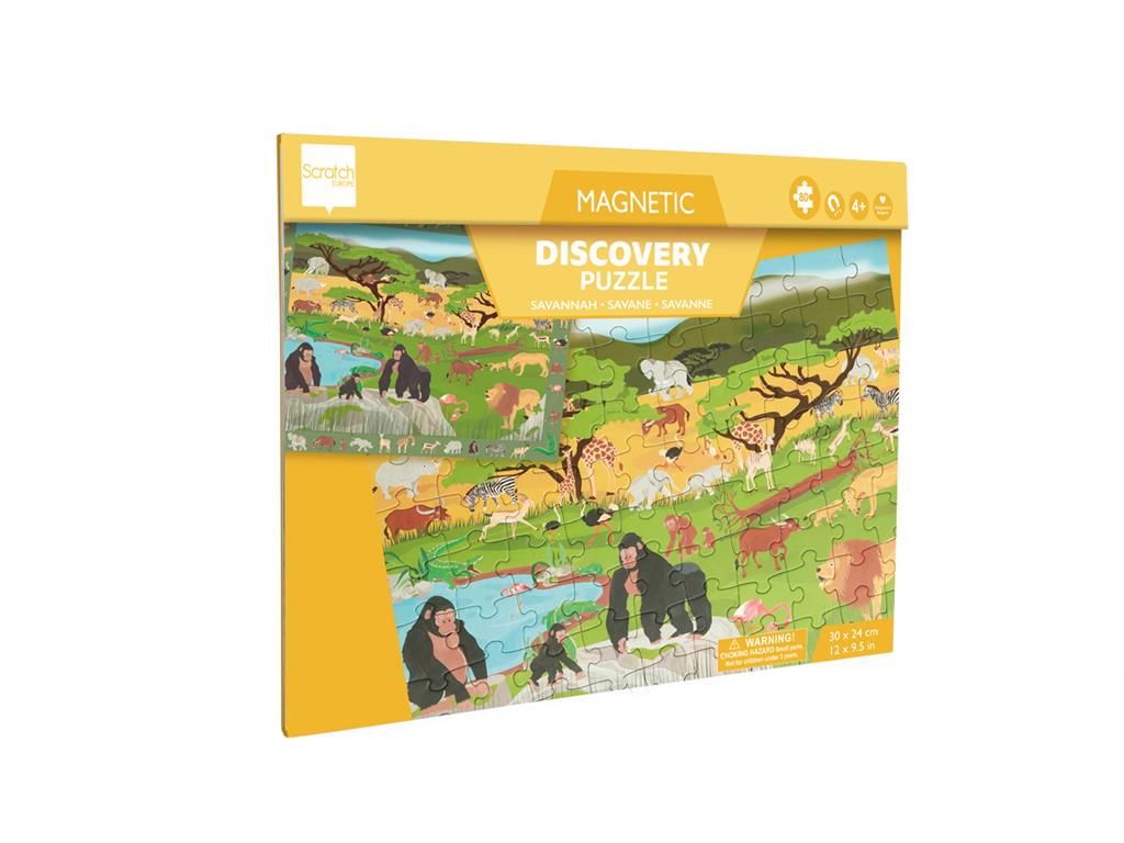 Scratch | Magnetische Discovery Puzzel Savanne - 48 stukjes - 6181235
