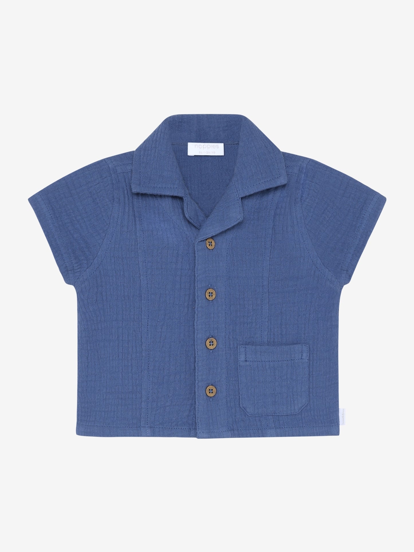 Noppies | Mouseline shirt short sleeve blauw