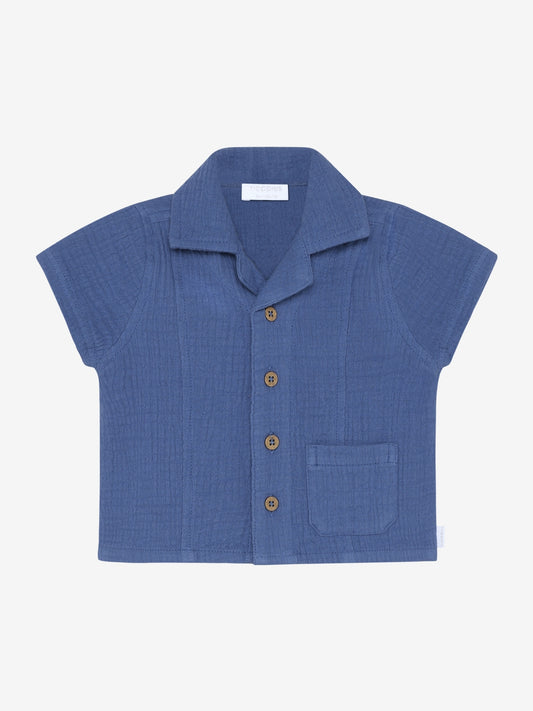 Noppies | Mouseline shirt short sleeve blauw