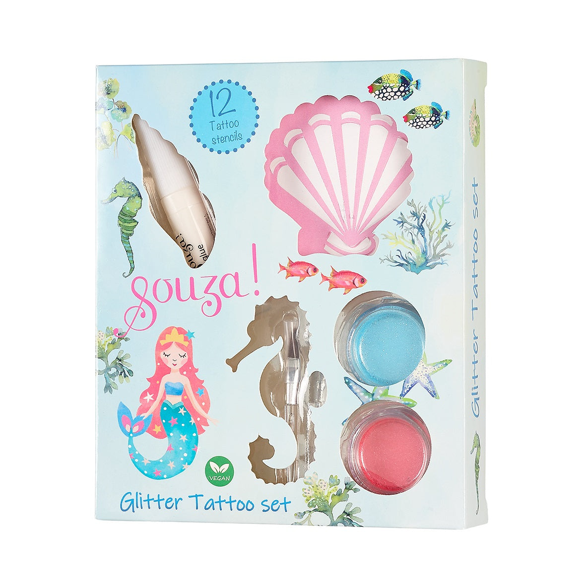 Souza | Glitter Tattoo Set Zeemeermin