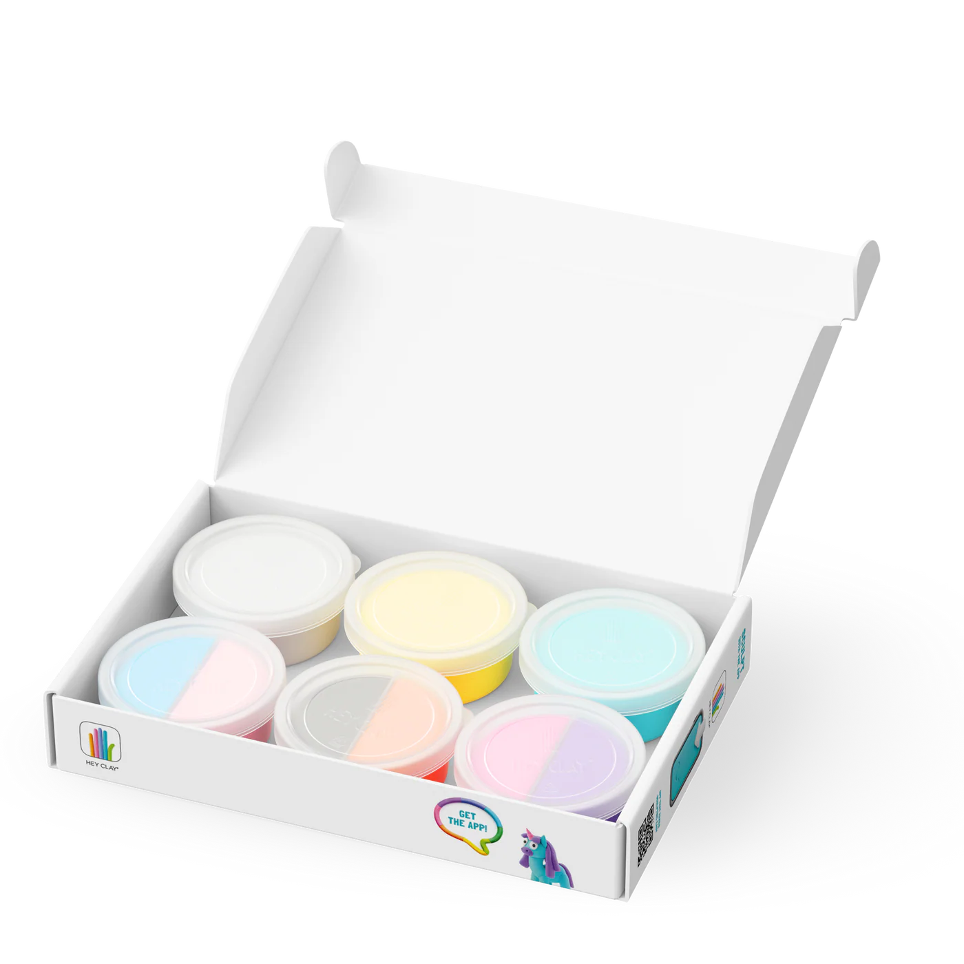 Hey Clay | Rainbow Unicorns Klei Set – Light, Sunny & Rainy