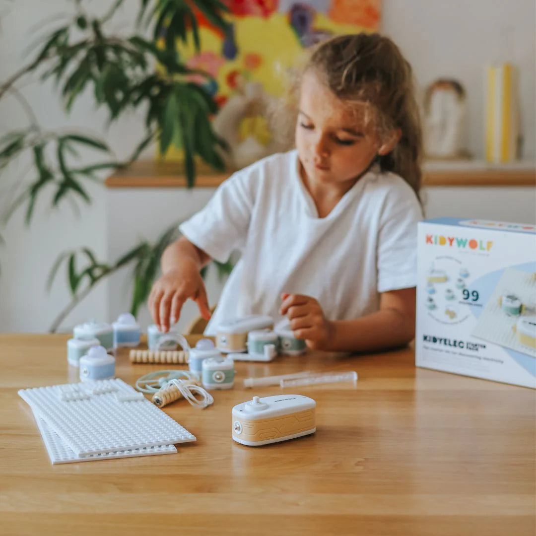 Kidywolf | KIDYELEC Starter – Eerste Elektriciteitsset voor Jonge Ontdekkers