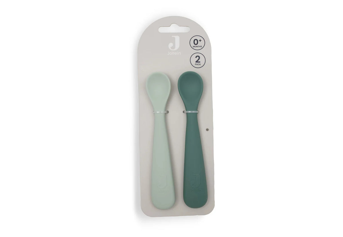 Jollein | Siliconen lepeltjes 2-pack Jade Shades