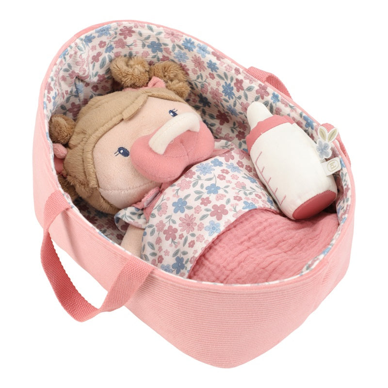Little Dutch | Babypop Rosa in Mandje GRS