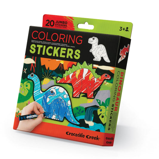 Crocodile Creek | Dino Sticker Kleurset – Dinosaurus Stickers Inkleuren
