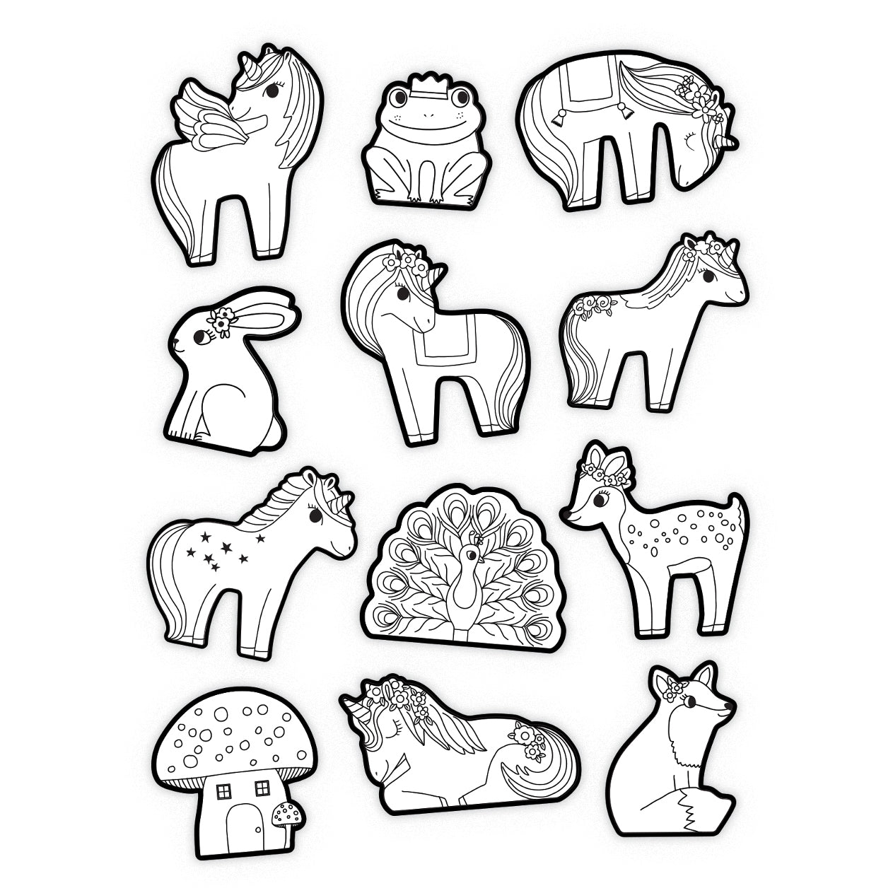 Crocodile Creek | Unicorn Sticker Kleurset – Eenhoorn Stickers Inkleuren