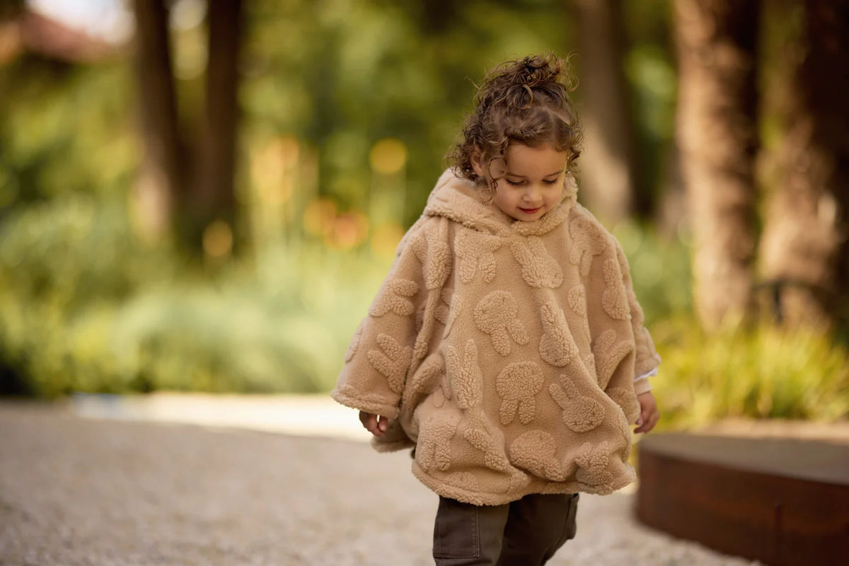 Jollein | Cosy Poncho Nijntje Jacquard Teddy - Biscuit