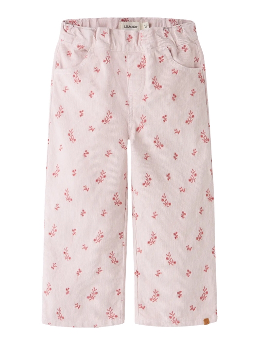 Lil Atelier | Nelly Corduroy Wide Pant | Hushed Violet