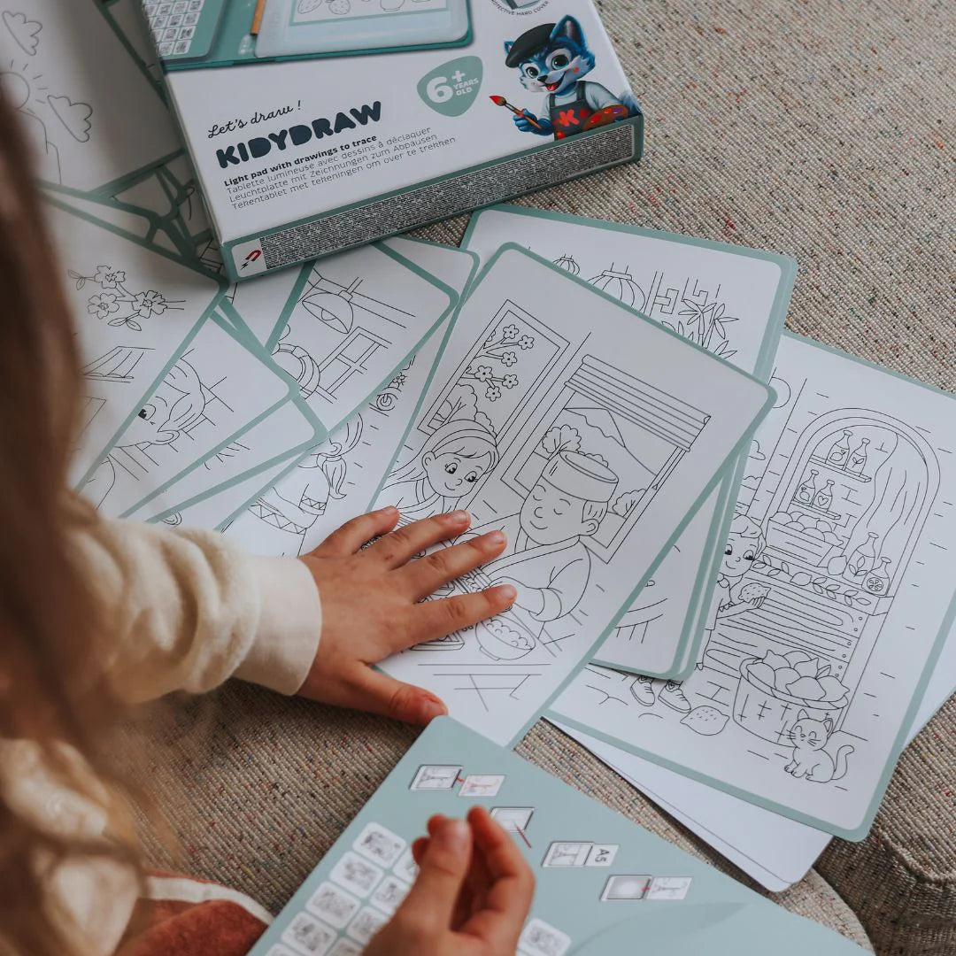 Kidywolf |  KIDYDRAW Pad – Verlichte Tekentafel voor Kinderen (6+)