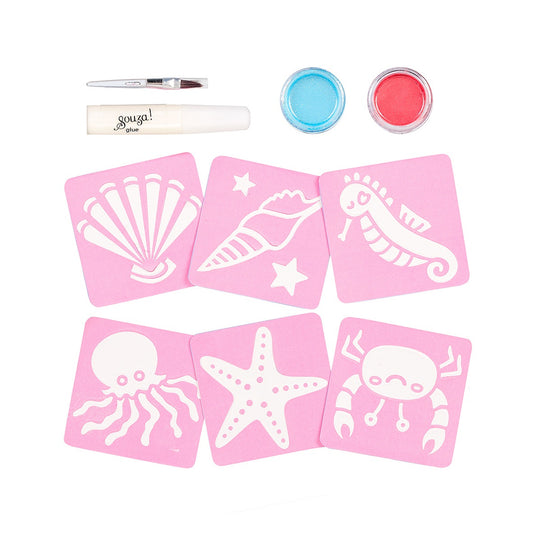 Souza | Glitter Tattoo Set Zeemeermin