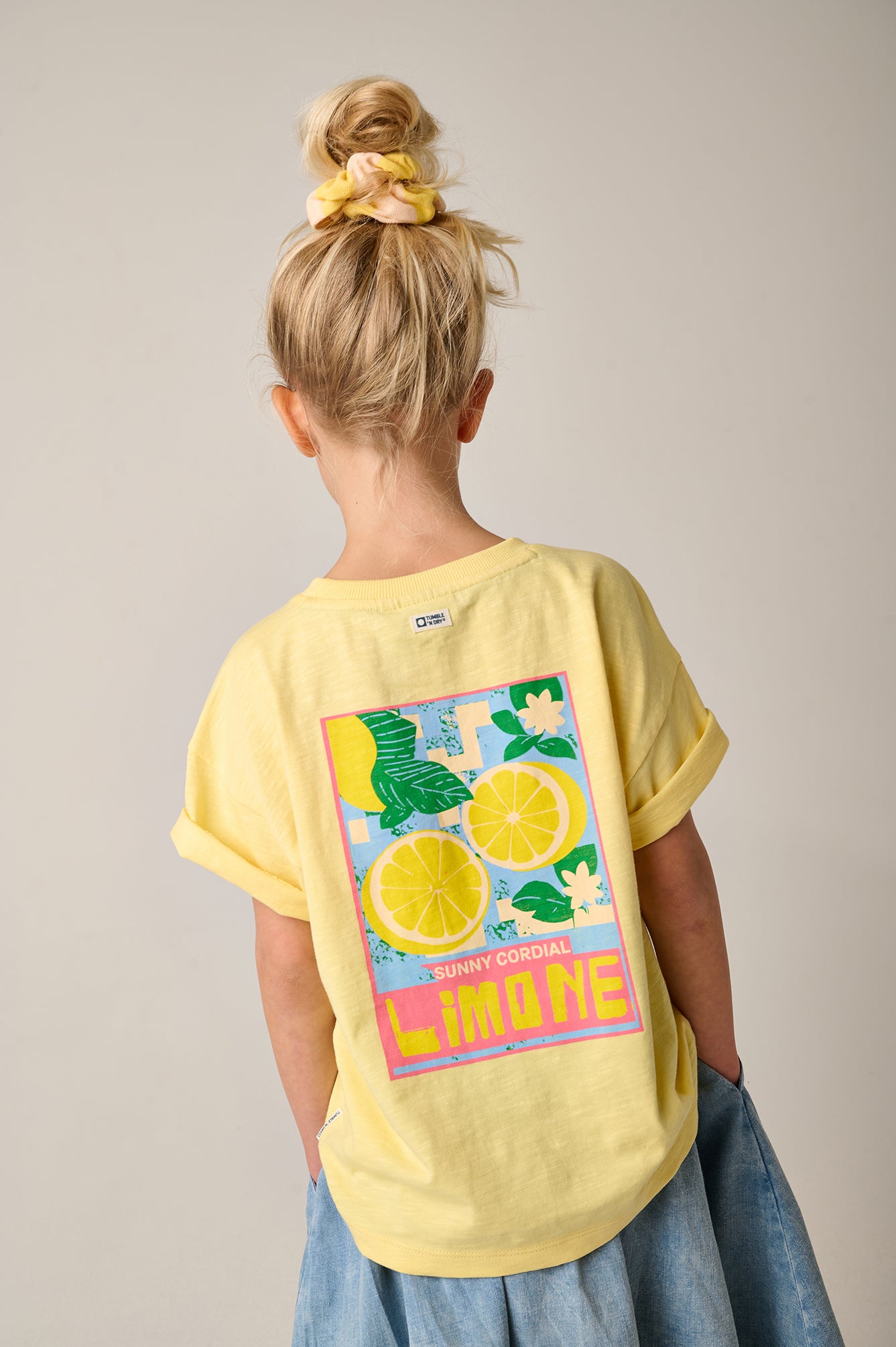 Tumble n dry | TND Lemons t-shirt lichtgeel