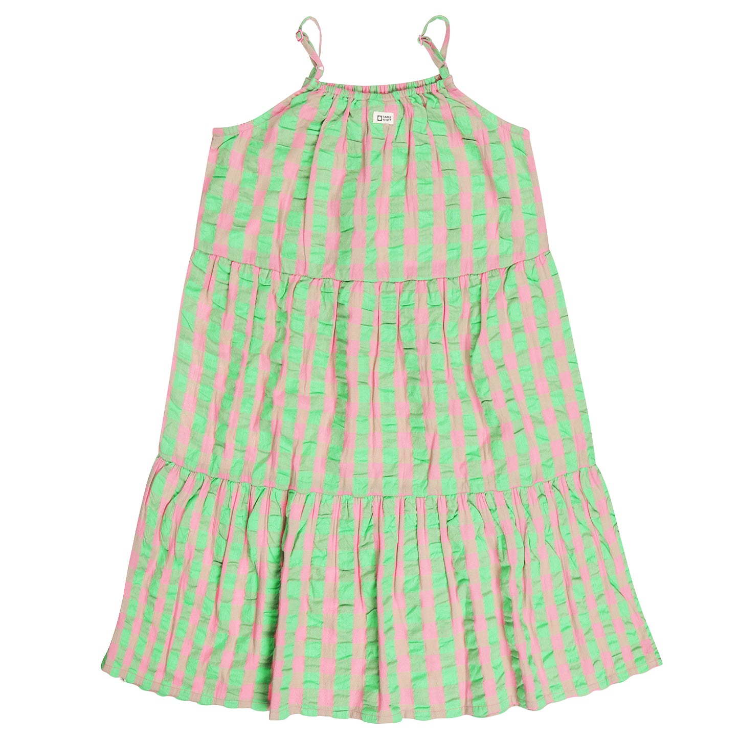 Tumble 'n dry | TND Olinda jurk check groen roze