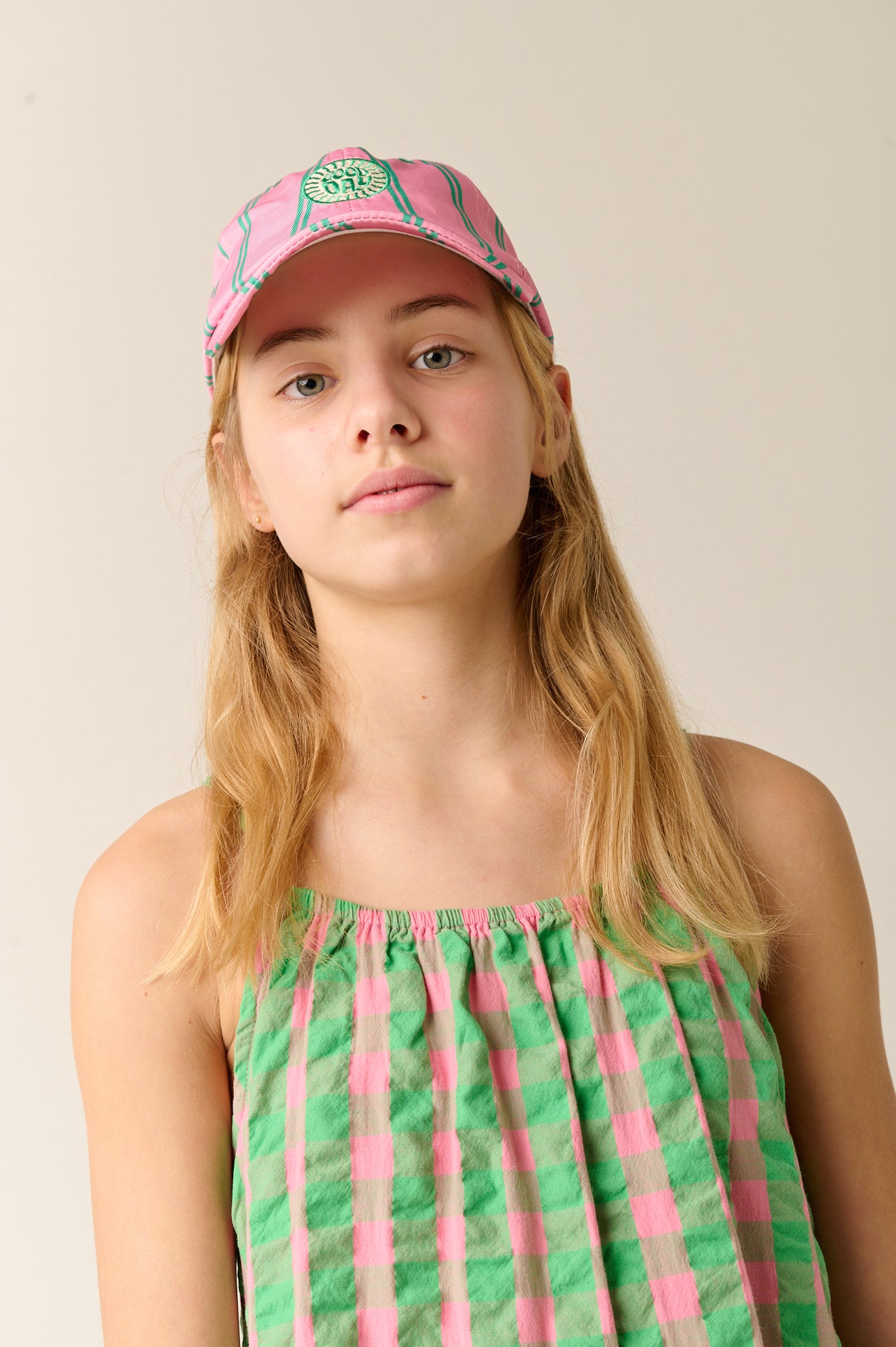 Tumble 'n dry | TND Olinda jurk check groen roze