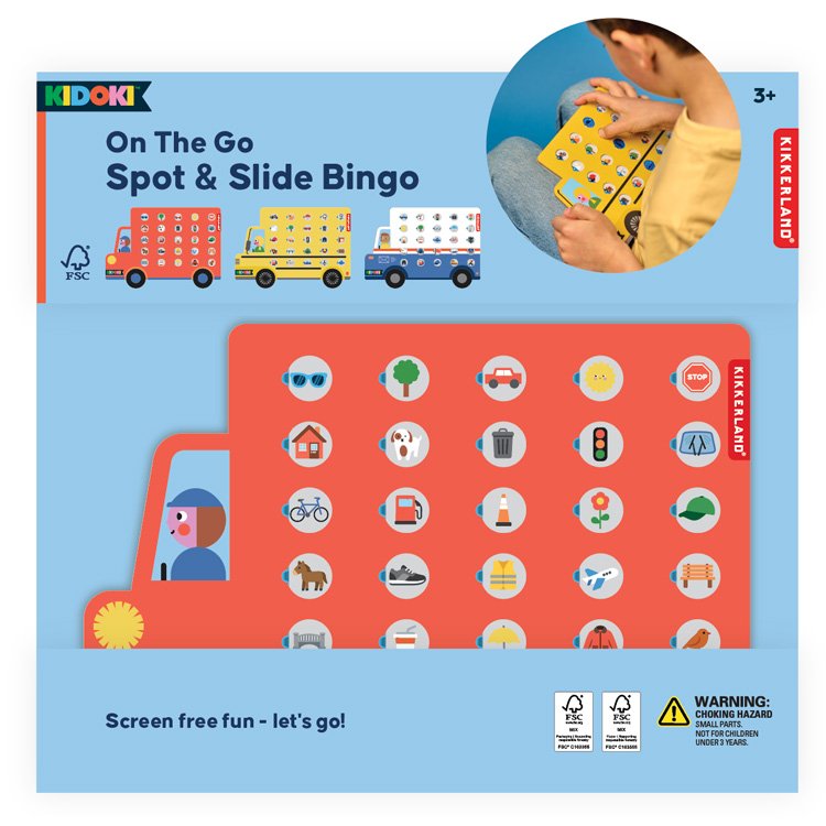 Kikkerland | Kidoki On The Go Spot & Slide Bingo