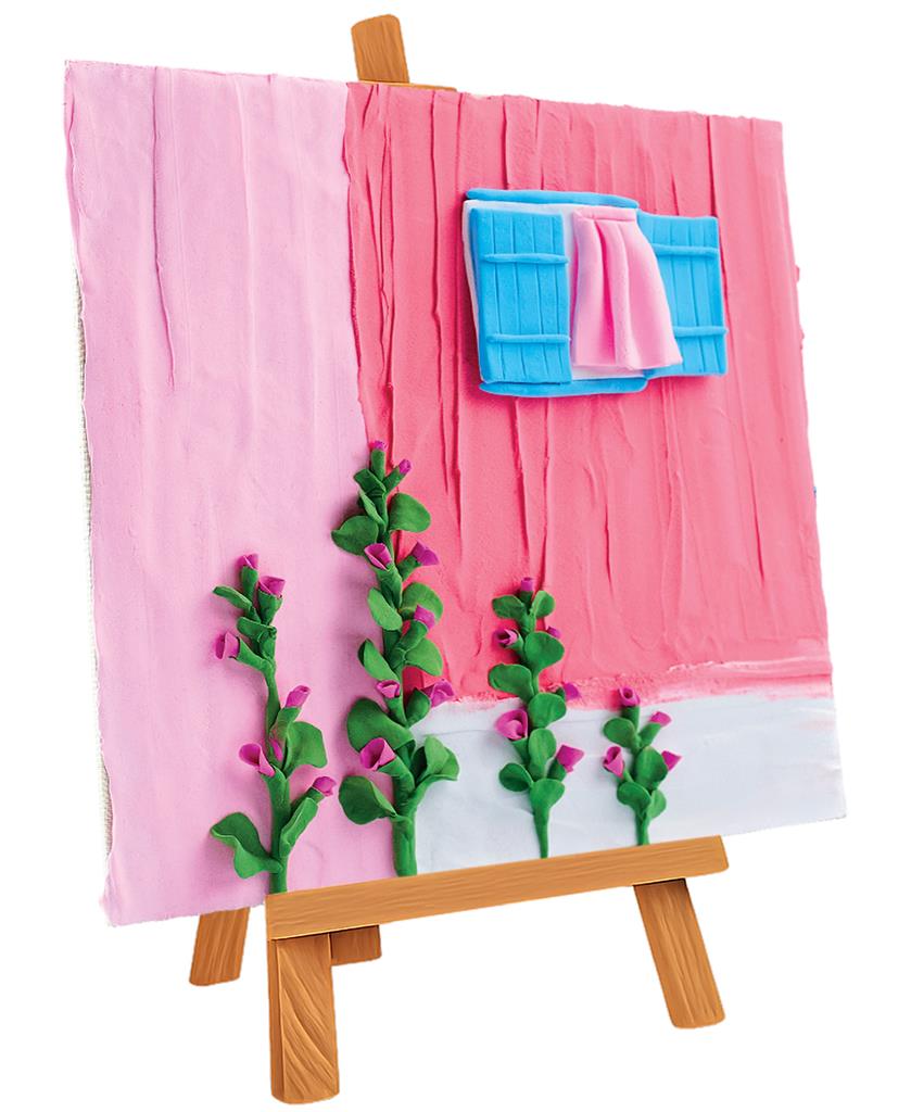 OKTO | Sensory Art 3D Painting Window - Pink Morning 30 x 30 cm - 9647066