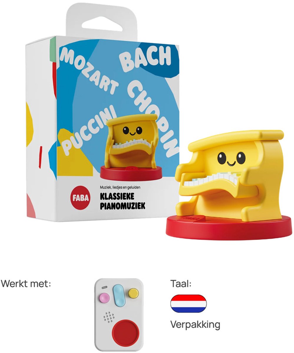 FABA | Luisterfiguur Klassieke Pianomuziek – Rustige muziek voor kinderen