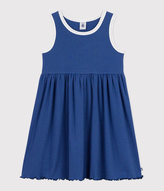 Petit Bateau | mouwloos jurkje blauw