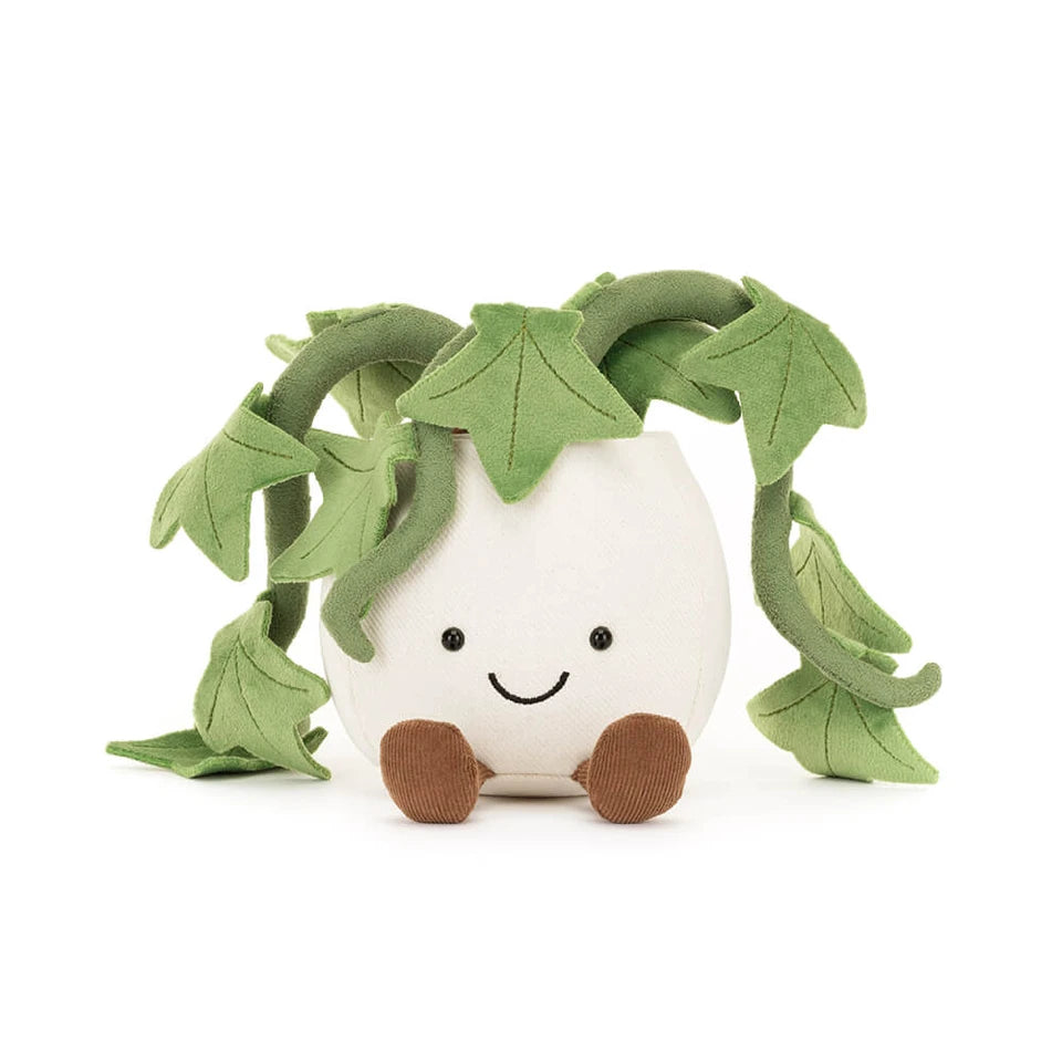 Jellycat \ Ivy knuffelplant – zachte knuffel met groene bladeren