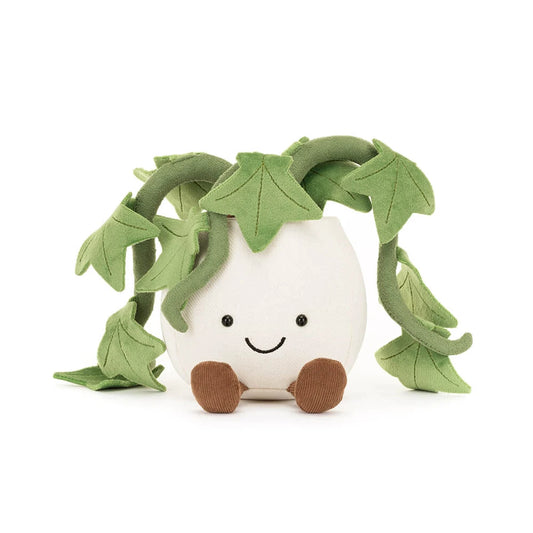 Jellycat \ Ivy knuffelplant – zachte knuffel met groene bladeren