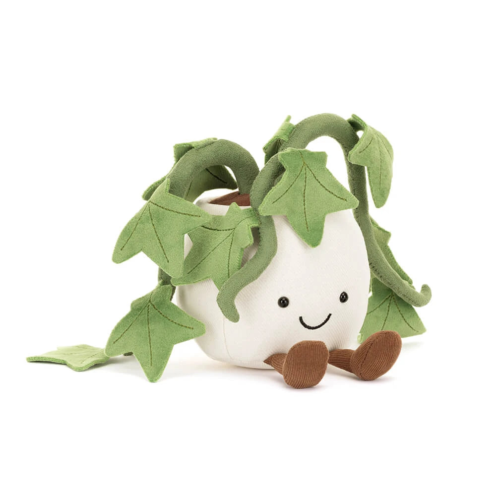 Jellycat \ Ivy knuffelplant – zachte knuffel met groene bladeren