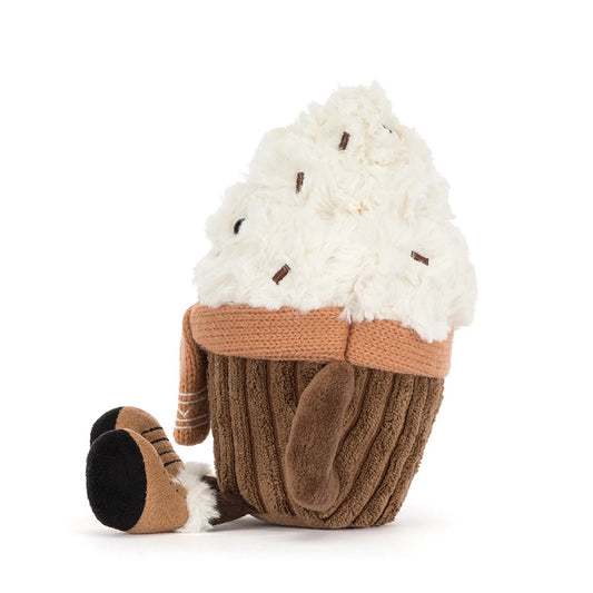 Jellycat | Amuseables Scarffles Hot Chocolate – warme chocolademelk knuffel
