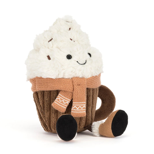 Jellycat | Amuseables Scarffles Hot Chocolate – warme chocolademelk knuffel