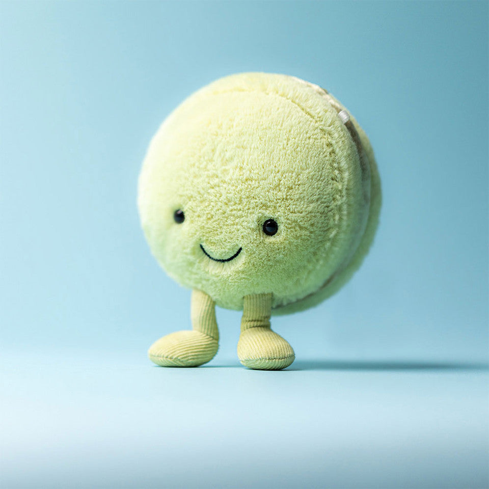 Jellycat | Amuseables Max Macaron – Zachte Groene Macaron