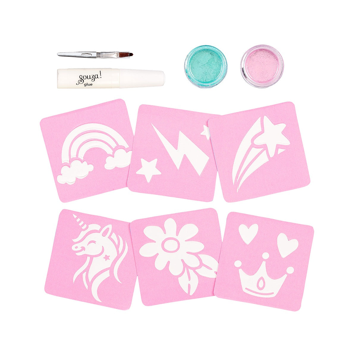 Souza | Glitter Tattoo Set Eenhoorn