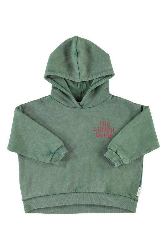 Piupiuchick | Hoodie groen met appelprint