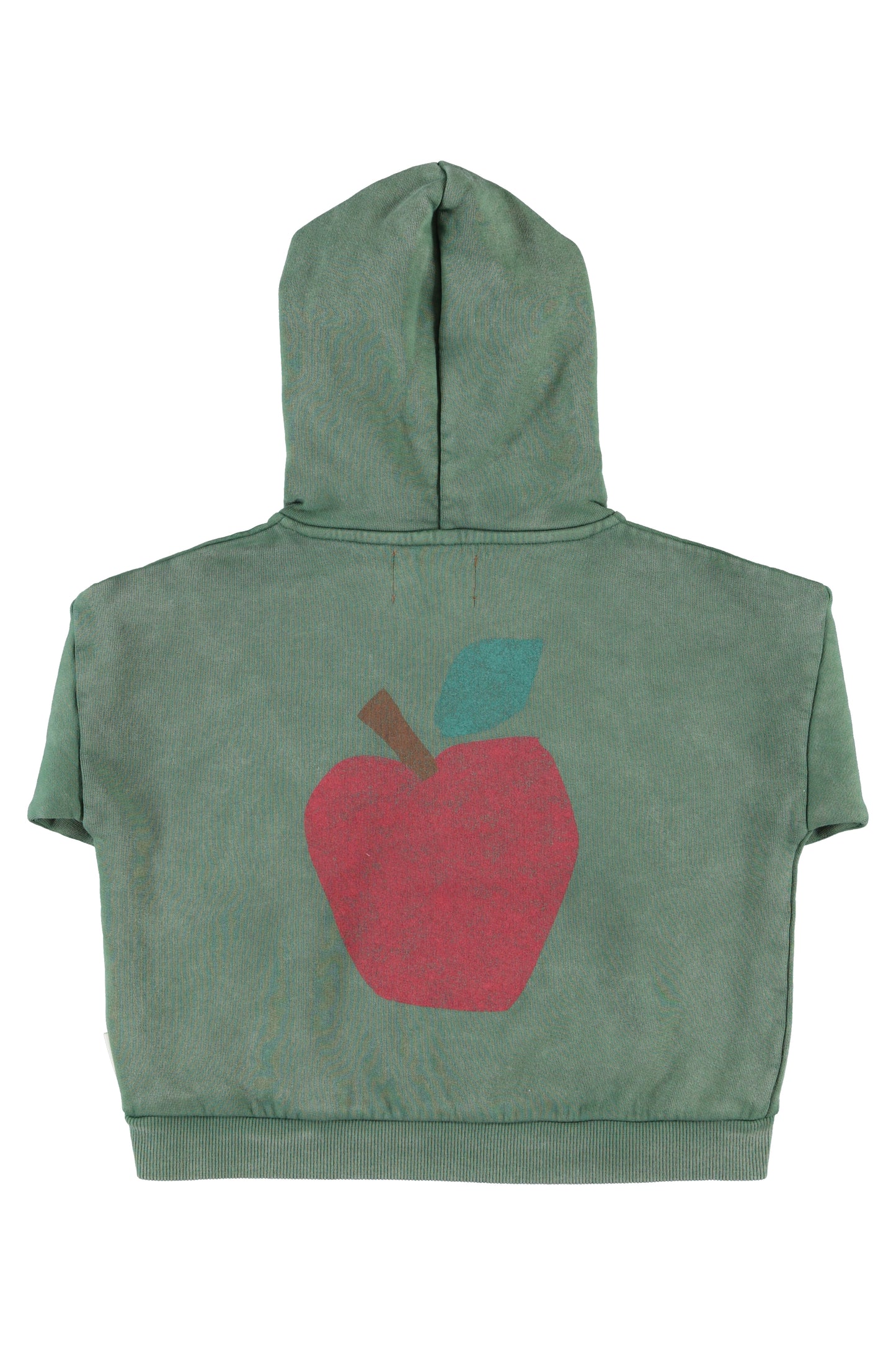 Piupiuchick | Hoodie groen met appelprint