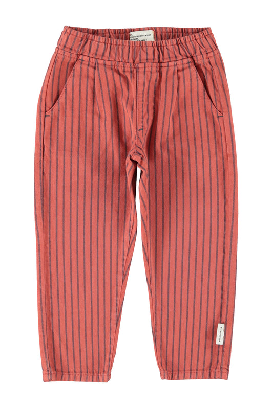 Piupiuchick | Broek bordeaux met zwarte strepen