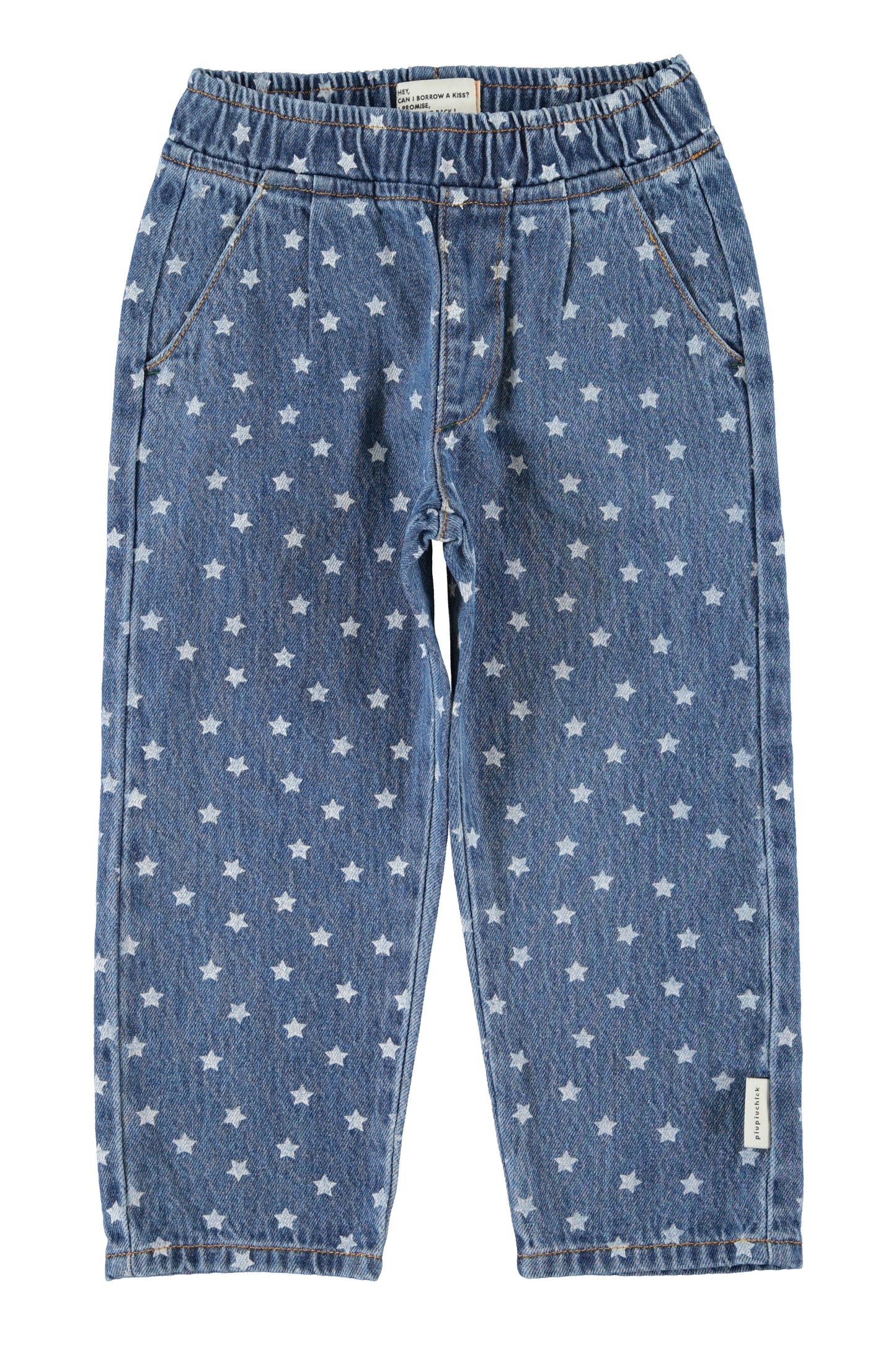 Piupiuchick | Denim broek washed navy met sterren