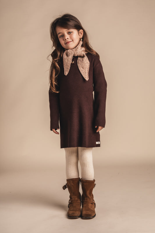 Baje | Norez jurk - Brown choco