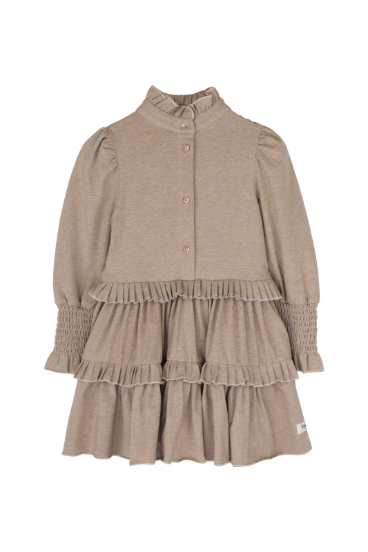 Baje | Moule jurk - Taupe light