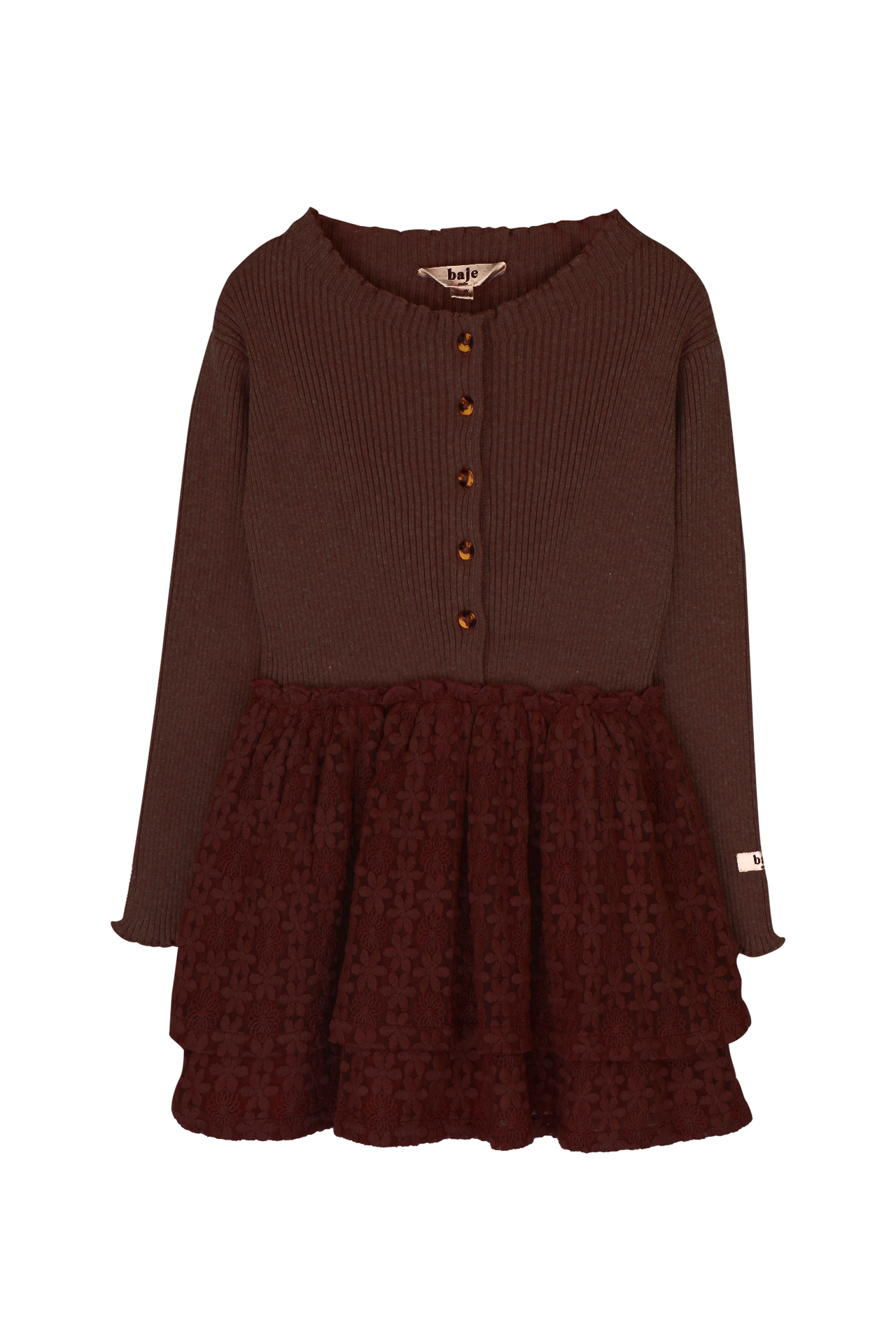Baje | Nysha jurk - Copper brown
