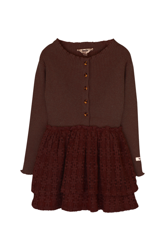 Baje | Nysha jurk - Copper brown