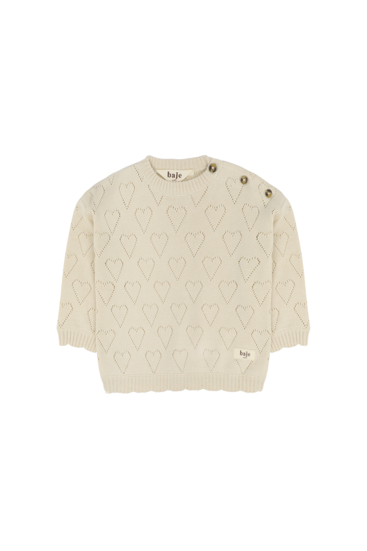 Baje | Mexi trui - Creme oat